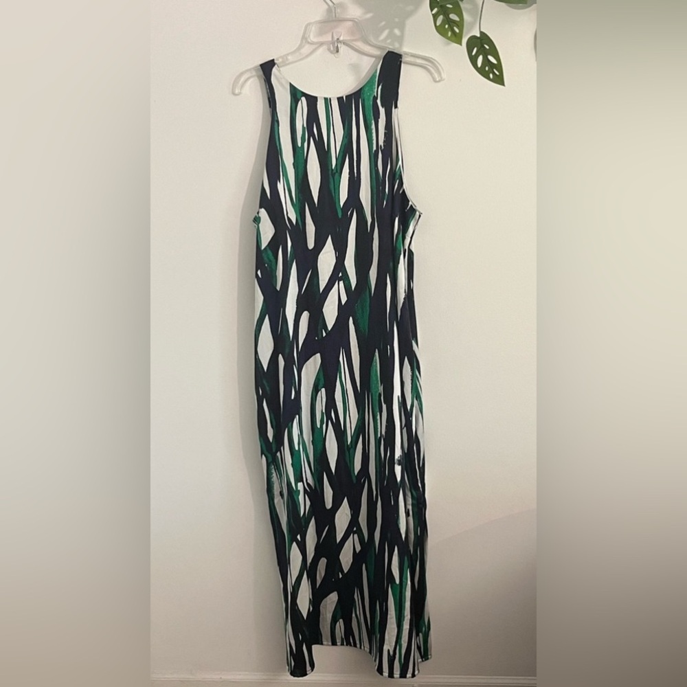 Anne Klein Green Halter Sheath Maxi Dress